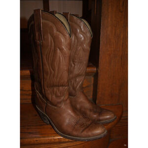 Vintage Frye 3849 Men’s Brown Leather Western Boots Men's 10.5 D USA Made